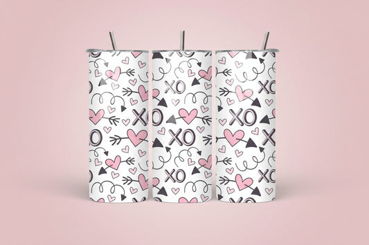 XO Hearts - Tumbler