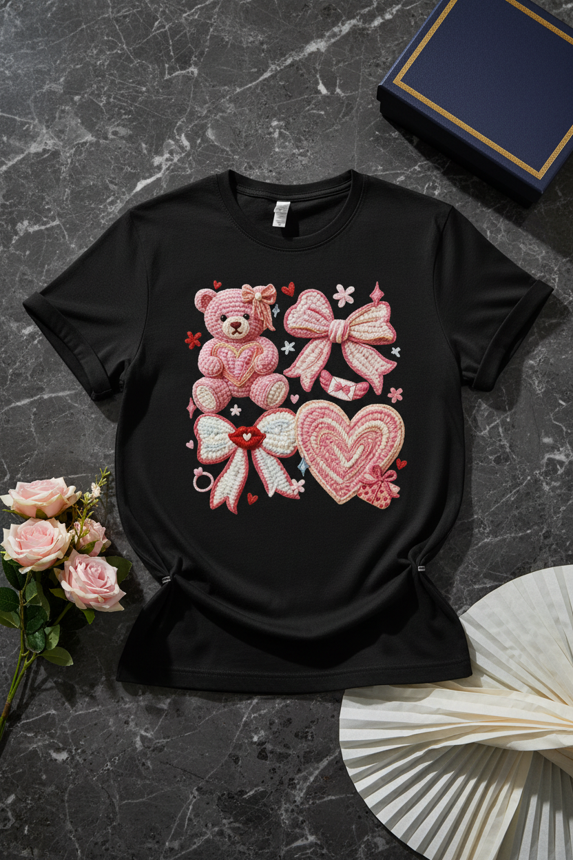 Pink Teddy - T Shirt