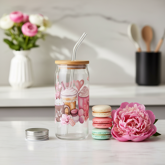 Macarons - Glass Tumbler