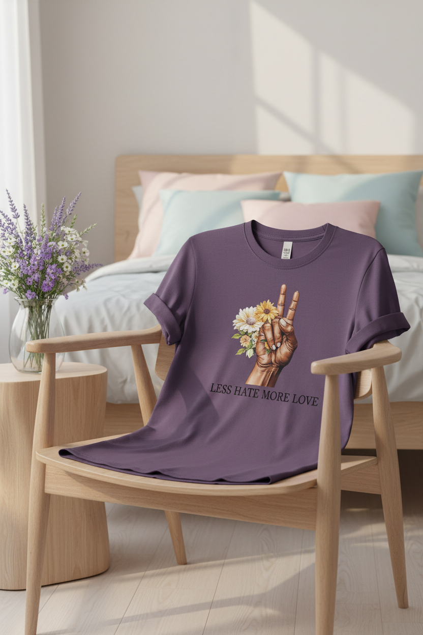 Less Hate More Love - T Shirt