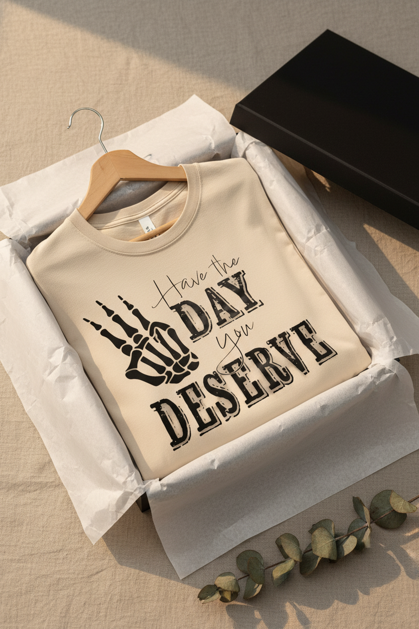 Have The Day You Deserve - T Shirt