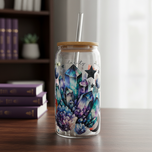 Purple Crystal - Glass Tumbler