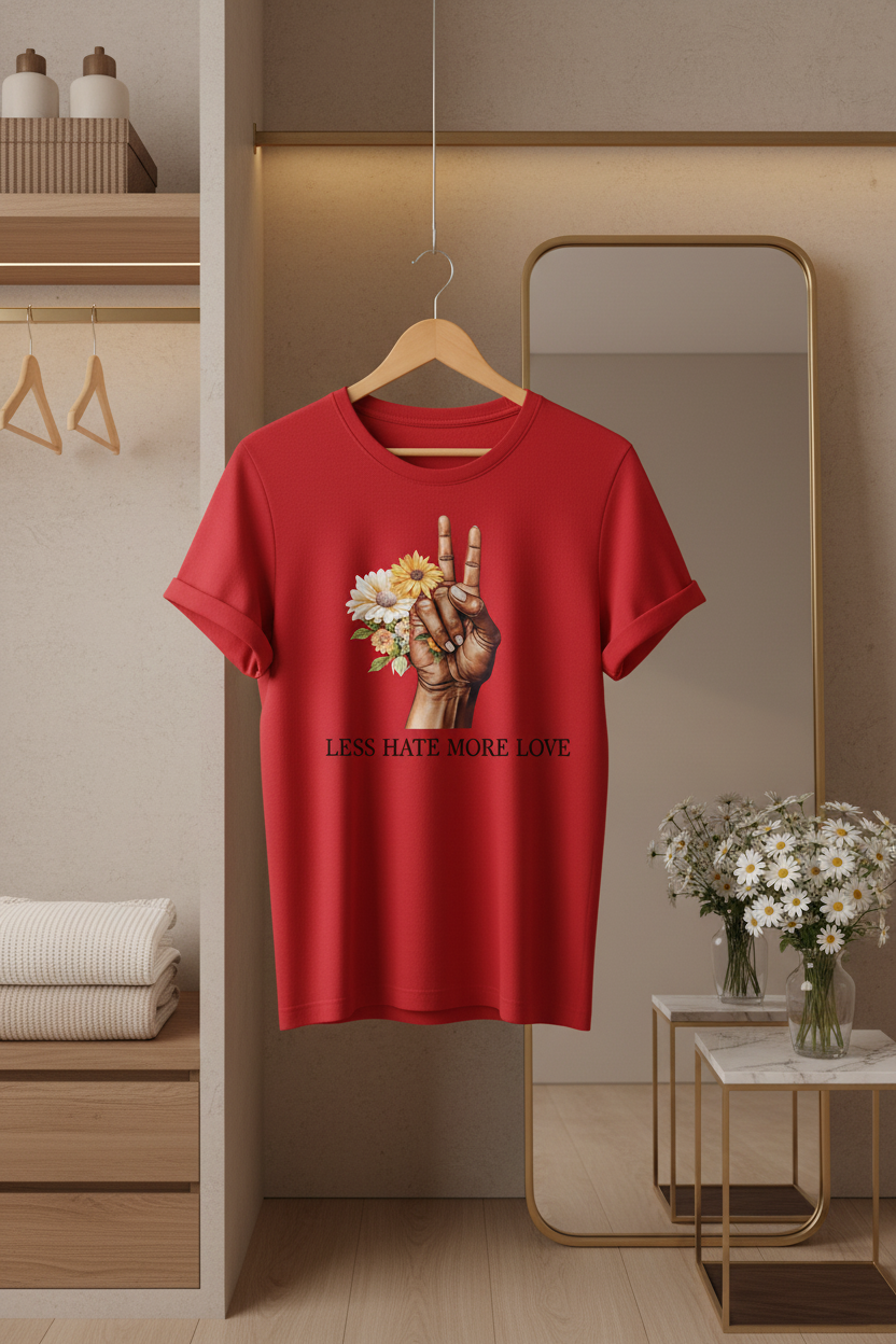 Less Hate More Love - T Shirt