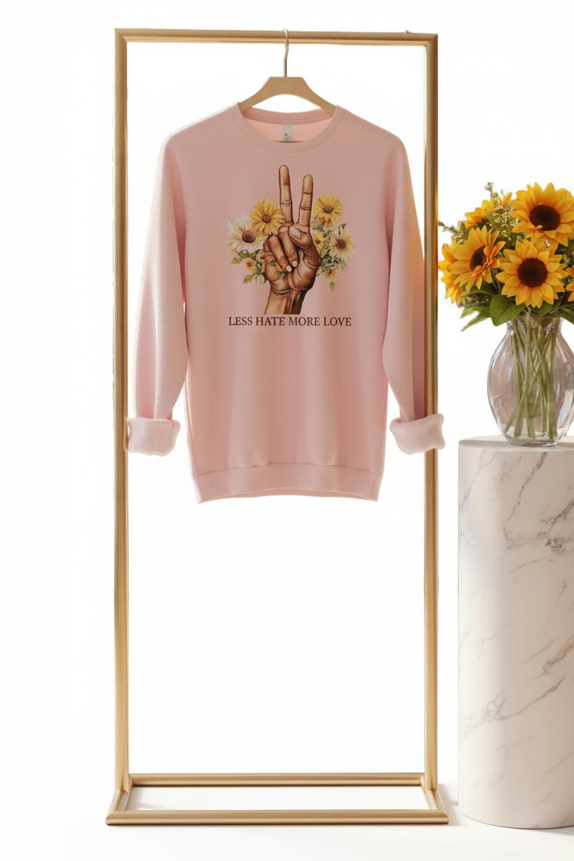 Less Hate More Love - Sweatshirt