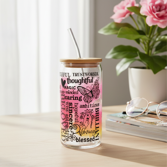 Positive Affirmation - Glass Tumbler
