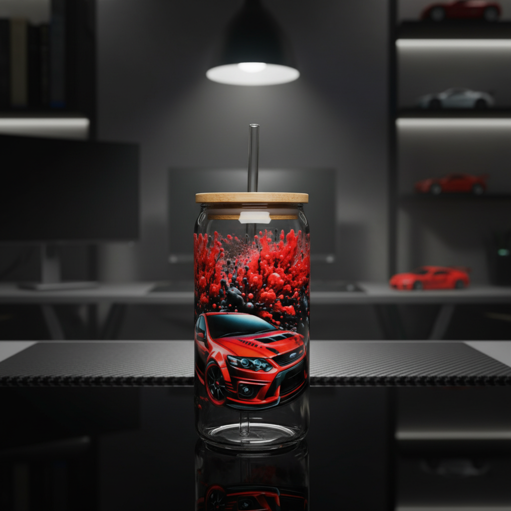 Red Car Glass - Tumbler