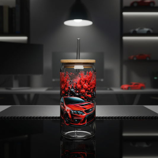 Red Car Glass - Tumbler